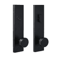 thumbnail image 2 of Weslock 0662542420020 Addy Deadbolt Keyed One Side Dummy Handle Set with Mesa Knob, Matte Black, 2 of 5