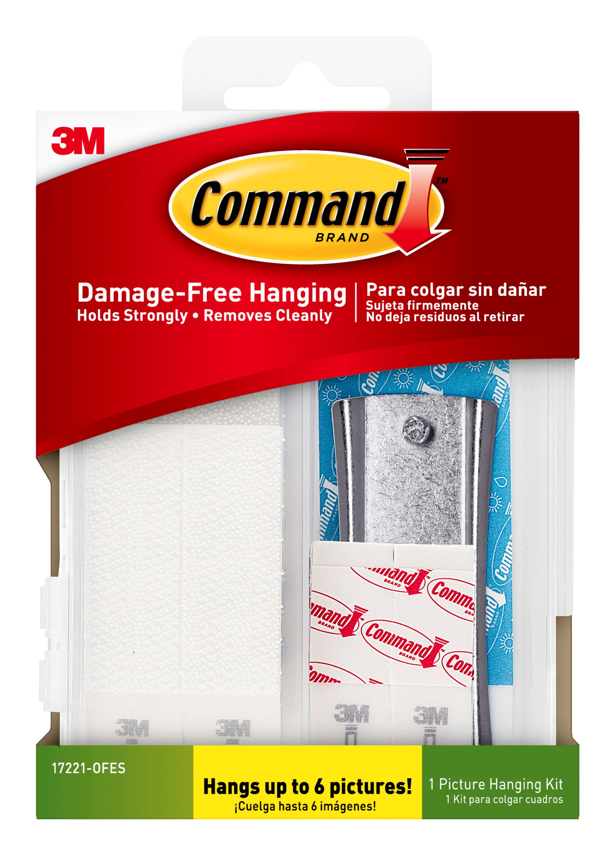 Command General Purpose Picture Hanging Kit, Hangs Up To Six Pictures