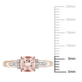 thumbnail image 2 of Everly Women's Morganite 10k Rose Gold Wedding Ring, 2 of 7