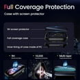 thumbnail image 2 of HOMEYA For Apple Watch Series 10 46MM Screen Protector Case , iWatch Protective Face Cover with Tempered Glass Film for Women Men, Clear, 2 of 8
