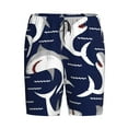 thumbnail image 3 of Picia Angry Shark Pajama Shorts for Men, Men's Pajama Bottoms, Sleepwear,Short Pajama Pants-, 3 of 9