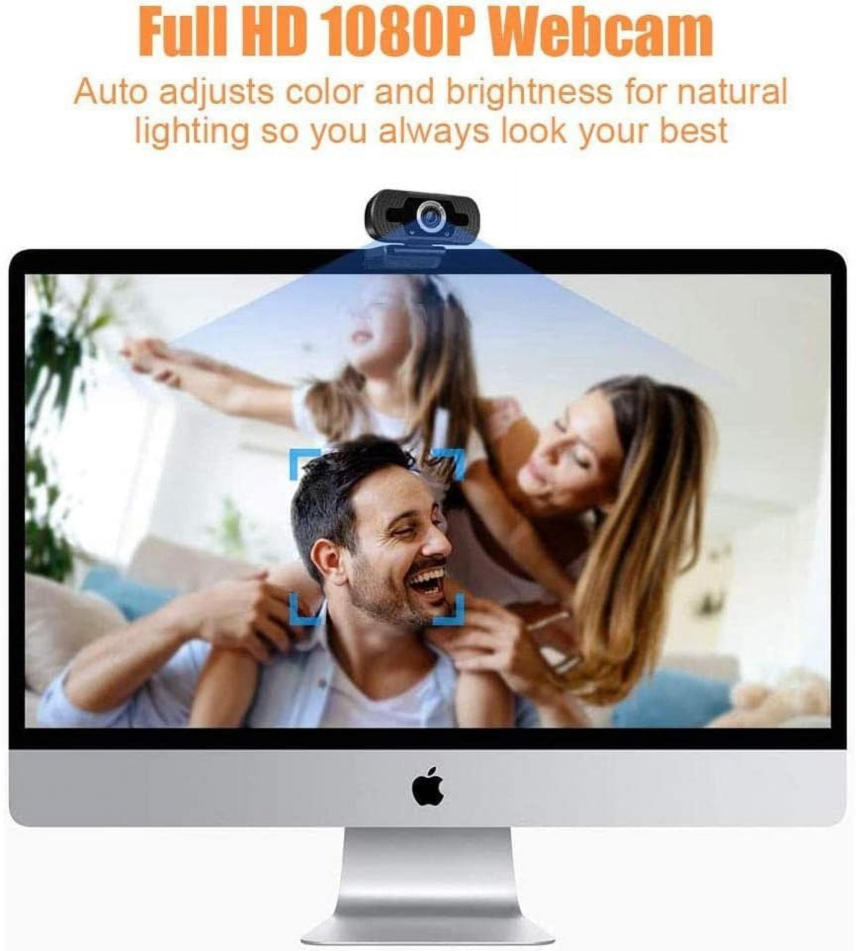 HD Webcam with Microphone 1080P Web Camera 110-degree FOV USB Computer Camera for Zoom/Skype/Teams Conferencing and Video Calling Plug and Play