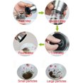 thumbnail image 3 of Juego de molinillo de sal y pimienta, salero y pimentero con grosor ajustable, copa de vidrio y soporte de acero inoxidable fácil de llenar (paquete de 2) C Mill, 3 of 5