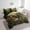 Brown Green, variant on Erosebridal Deer Elk Moose Twin Size Comforter Set,Oil Painting Trees 7 Pieces Twin Bedding Set with Comforter, Sheets, Pillowcases & Shams,Groovy Flower All Season Cabin Animal Bed in a Bag Twin