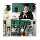 thumbnail image 5 of Linternas de papel colgantes con forma de birrete de graduación Linternas de papel con forma de birrete de graduación Linternas de graduación con H negra, 5 of 5