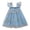 Blue, variant on Dresses for Girls ,Toddler Girls Fly Sleeves Embroider Princess Dress Dance Party Floral Dresses Clothes (Green,6-7 Years)