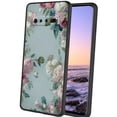 thumbnail image 1 of Vintage-Floral-Art-Design-377 Phone Case, Degined for Samsung Galaxy S10+ Plus Case Men Women, Flexible Silicone Shockproof Case for Samsung Galaxy S10+ Plus, 1 of 1