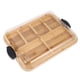 thumbnail image 1 of Tabla De Cortar, Tabla De Charcutería Cubierta De Doble Cara Con Compartimentos Integrados De Bambú Para Cocina, 1 of 7