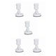 thumbnail image 1 of Soporte de cabezal de ducha Yuarrent ajustable montado en la pared ventosa 360 grados ABS blanco gris blanco, 1 of 6