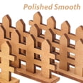 thumbnail image 4 of BESTYASH 20Pcs Mini House Wooden Fences for Plant Pot Decoration in Coffee, 4 of 5
