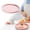 Pink/1Pc/10.23", variant on Aoyunhp 1Pc Fast Tray,Round Serving Trays,Plastic Non Slip Surface Food Meals Server Tray,Restaurant Serving Tray,Serving Tray for Indoor Plastic Fast Tray,10.23"