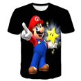 thumbnail image 1 of Camiseta con estampado de Super Mario Bros para niños y niñas, ropa de juego clásico, divertida, de manga corta qym unisex, 1 of 2