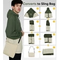 thumbnail image 4 of MERIDIANO Men's Windbreaker Jackets for Men - Lightweight Packable Hooded Jacket with Sling Bag, 4 of 8