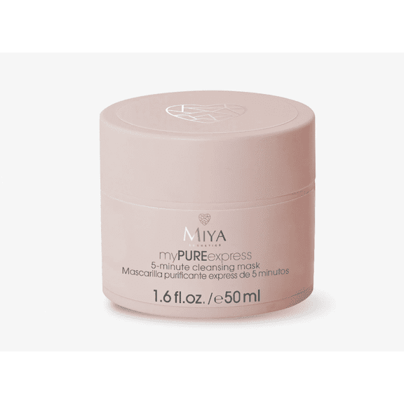 myPUREexpress 5-Minute Cleansing Mask with Pink & White Clay, 1.6 fl oz
