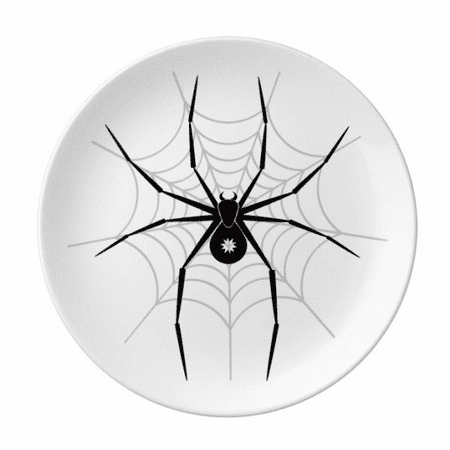 

Insect Illustration Spider Black Pattern Plate Decorative Porcelain Salver Tableware Dinner Dish