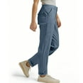 thumbnail image 5 of Roncen Women's Solid Cargo Pants - Relaxed Fit Elastic Waist Casual Trousers with Pockets, 5 of 7