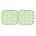 thumbnail image 7 of Kll Green Avocado Windshield Sun Shade 2-Piece Foldable Car Front Window Sunshade For Most Sedans Suv Truck- Small, 7 of 7