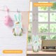 thumbnail image 5 of Muñecas De Gnomos De Conejo De Pascua Conejito de Pascua Kawaii, tela suave, muñecos de gnomo sin rostro, decoración de fiesta de regalo (verde) Ndcxsfigh Libre de BPA, 5 of 8