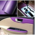 thumbnail image 5 of Mduoduo 1X Car Purple Carbon Fiber Vinyl Wrap Sticker Panel 50x12Inch Interior Decorative Stickers Car Accessories, 5 of 6