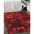 thumbnail image 3 of Ahgly Company Tapis d'Intérieur Lavables à la Machine, Ronds, Rouges, 5' Ronds, 3 of 7