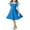 Blue, variant on vdgthytj Toddler Girl's Vintage Dress Summer Collared Short Sleeve Flare A-Line Skater Party Dresses 2-12 Years