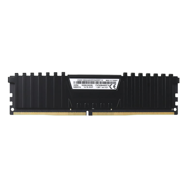 CORSAIR Vengeance LPX 16GB (2 x 8GB) DDR4 DRAM 2400MHz C16 288-Pin Memory Kit CMK16GX4M2A2400C16 (Black) -