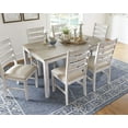thumbnail image 2 of Ashley Furniture Skempton 7 Piece Dining Set in White and Light Brown, 2 of 6