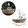thumbnail image 4 of Decoración hogareña Gwong viento chime decorativo robusto de metal innovador tema de pescadores colgando de madera de madera para el hogar Gwong 21066958, 4 of 7