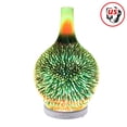 thumbnail image 2 of 3D Glass Aroma Diffuser Firework Ultrasonic Essential Oil Air Humidifier Colorful LED Night Lamp for Bedroom Living Room Home Office, 2 of 9