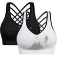 thumbnail image 1 of Padded Strappy Sports Bras For Women-activewear Tops For Yoga-Qhzl, 1 of 5