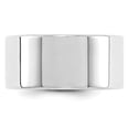 thumbnail image 2 of Auriga Fine Jewelry 14K White Gold 10mm Lightweight Flat Men's Wedding Band Size 14, 2 of 5