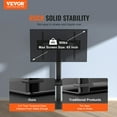 thumbnail image 2 of SKYSHALO Support de Téléviseur sur Pied, Support de Téléviseur Pivotant et Haut pour Téléviseurs de 32 à 65 Pouces, Support de Téléviseur sur Pied Portable à Hauteur Réglable avec Base en Verre Trempé pour Chambre, Salon, 2 of 9