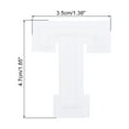thumbnail image 2 of Uxcell Letters T Patches White Iron-On Letters T Patch Sew Sew Embroidered Applique Patches for Clothing ,Pack of 9, 2 of 7