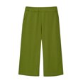 thumbnail image 3 of Kids Wide Leg Capris Pants Boys Girls Wide Leg Casual Cropped Pants Elastic Waist Athletic Trousers 5T, 3 of 6