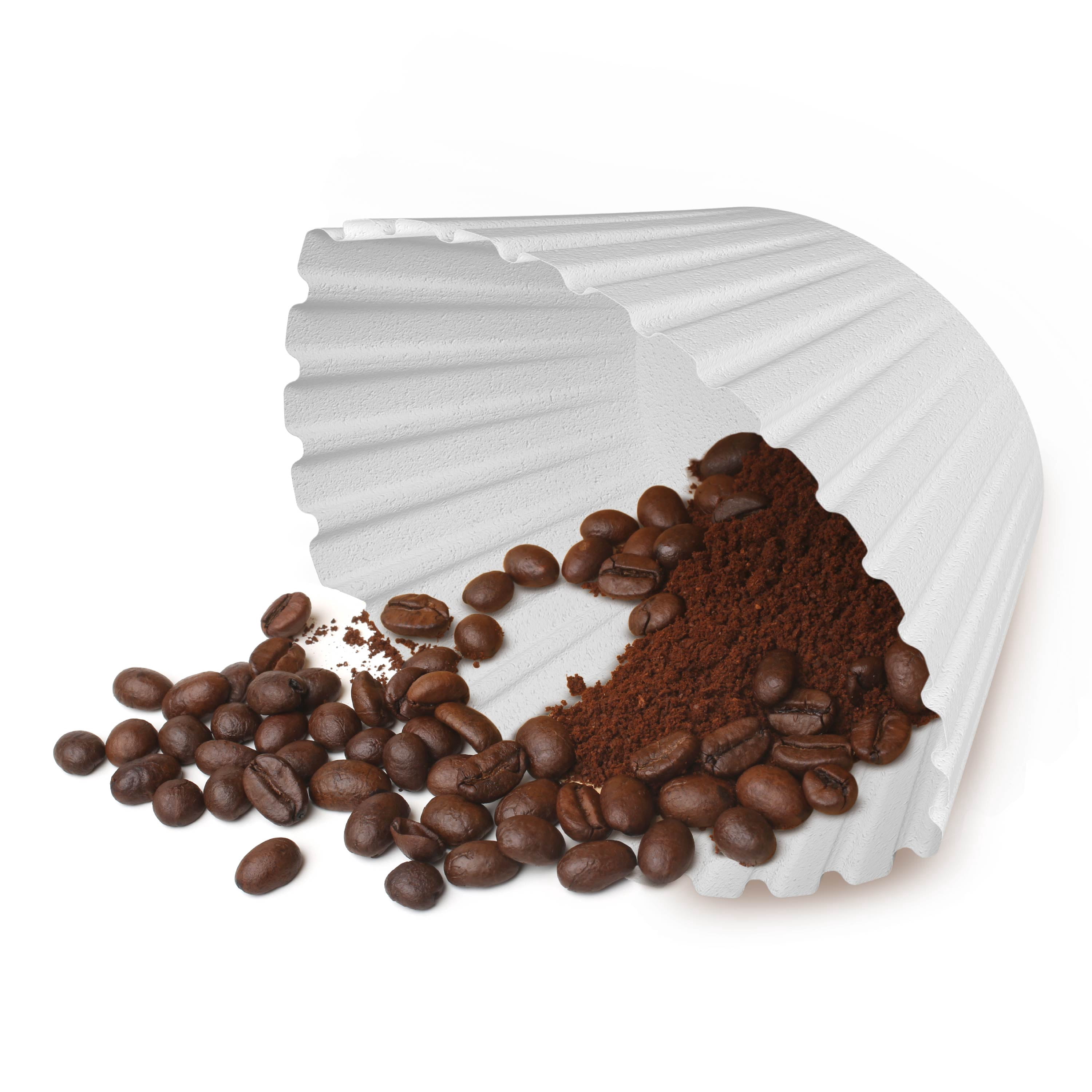 Mainstays Coffee Filters, 8-12 Cup Paper Disposable Basket Coffee Filters, 200 Count