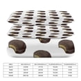 thumbnail image 2 of 3 Pcs Soft Bedding Set, Includes 1 Duvet Cover with Zipper And 2 Pillow Shams,Chocolate Moon-pie Twin(86"x70"), 2 of 8