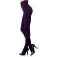 thumbnail image 3 of MeMoi Women's Perfectly Opaque Control Top Tights - Womens - Female, Q1/Q2, Dark Chocolate, 3 of 8