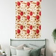 thumbnail image 4 of Apple Tapestry, Quartered and Halved Apples with Cinnamon Sticks and Star Anise Diet Recipe, Wall Hanging for Bedroom Living Room Dorm Decor, 40W X 60L Inches, Beige Cinnamon Red, by Ambesonne, 4 of 5