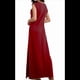 thumbnail image 3 of Vestido Maxi de Verano 2025 para Mujer, Informal, Holgado, con Abertura, Sin Arrugas, con Cuello Redondo y Bolsillos, Color Vino Tinto XL, 3 of 9