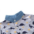 thumbnail image 3 of Uccdo Toddler Boys Casual Outfits Set Short Sleeve Dinosaur T-Shirts Tops Blouse+Shorts 3M-4T, 3 of 6
