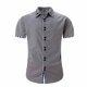 thumbnail image 1 of Camisas de Manga Larga para Hombres Moda Ocio Botón Bolsillo Flip Collar Red, Tela Suave Transpirable para Invierno Casual, 1 of 8
