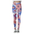 thumbnail image 4 of Women's Independence Day Leggings Print Leggings Butt Lifting Sports Women Yoga Pants, 4 of 5
