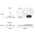 thumbnail image 2 of Cargador inalámbrico, estación de carga 3 en 1 con reloj digital, soporte de carga rápida compatible con la serie Iphone, serie Apple Watch, serie Airpods, 2 of 5