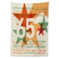 thumbnail image 3 of Ambesonne Retro Tablecloth Rectangular Table Cover, Birthday Languages, 52"x70", Multicolor, 3 of 4