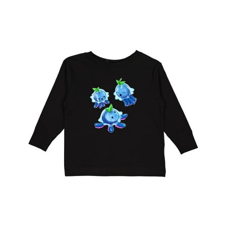 

Inktastic Blueberry Jellyfish Trio-cute and Fun Gift Toddler Boy or Toddler Girl Long Sleeve T-Shirt