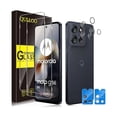 thumbnail image 1 of xixishop Screen Protector for Motorola Moto G56, [2+2 Pack] Tempered Glass & Camera Lens Protector, HD Anti-Scratch Easy Installation Protective Glass Film, 1 of 1