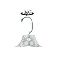 Mainstays Clothing Hangers, 2 Pack, Crystal Clear Plastic, Swivel Neck