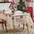 thumbnail image 1 of Granjero Gordo Mantel reutilizable de encaje rectangular, tamaño 55" x 129.9", estilo G, 1 of 5