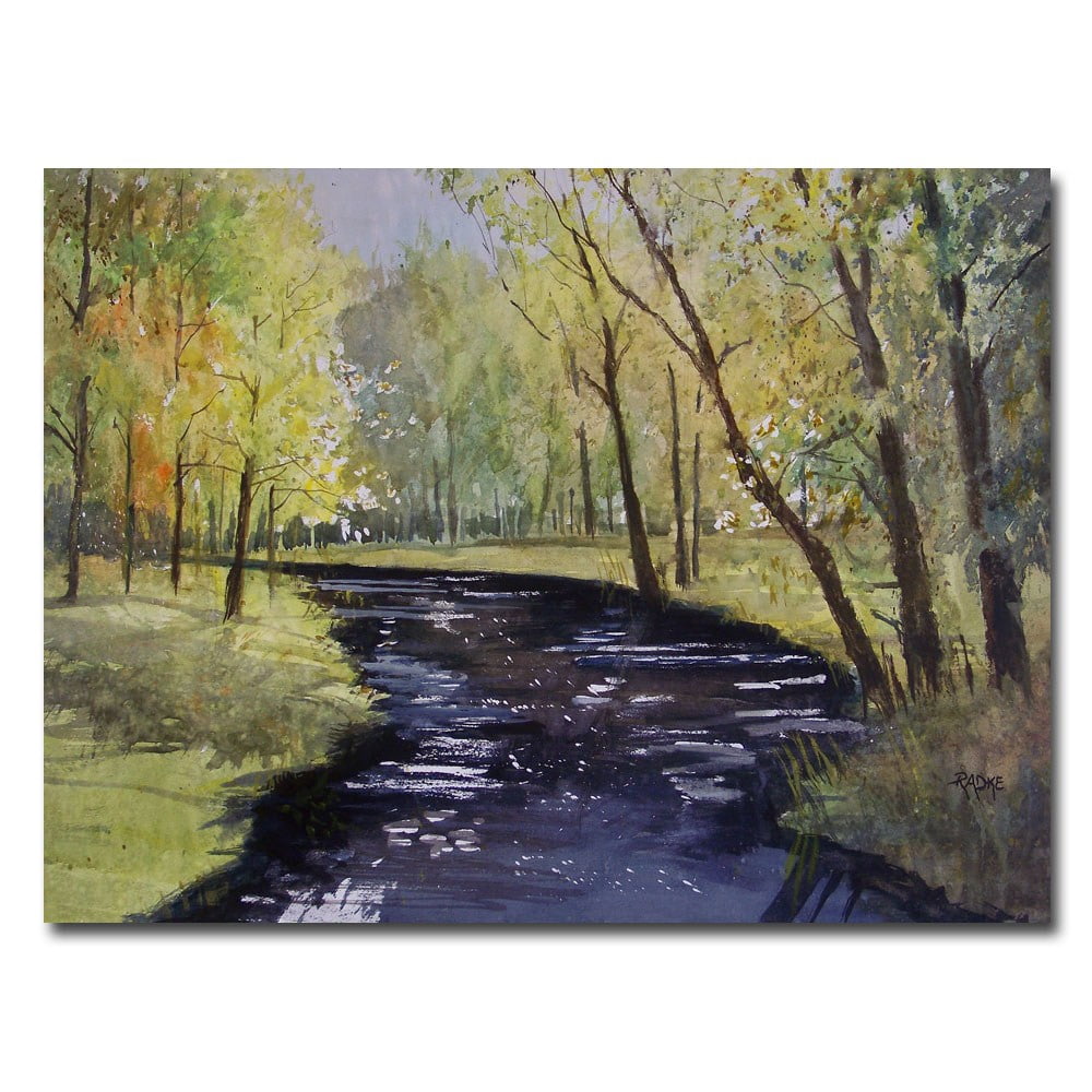 Trademark Art "View From the Covered Bridge" Canvas Art by Ryan Radke