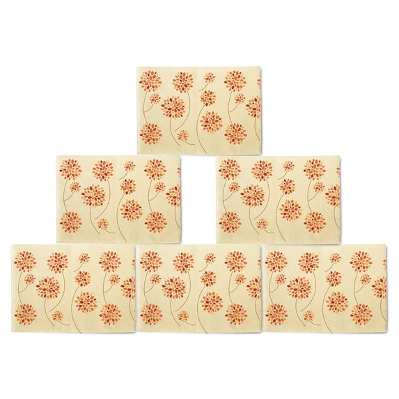 Autumn Background Printed Canvas Placemats Set of 6